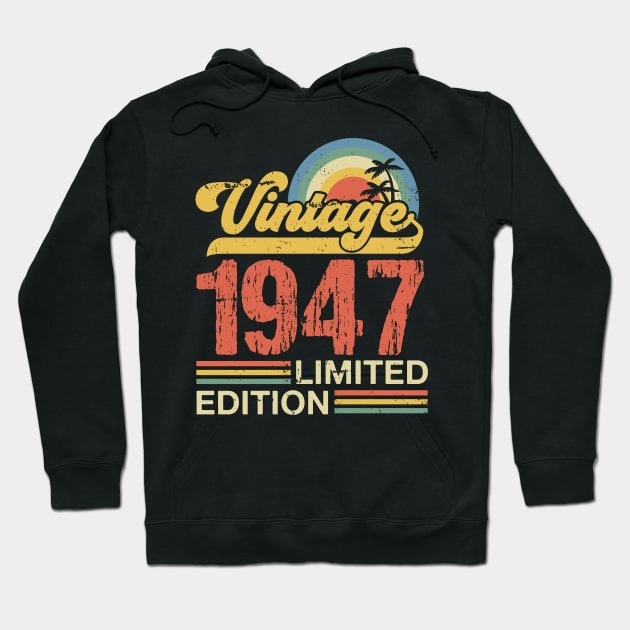 Retro vintage 1947 limited edition Hoodie by Crafty Pirate 